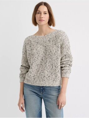 NWT Loft Marled Chunky Ribbed Sweater